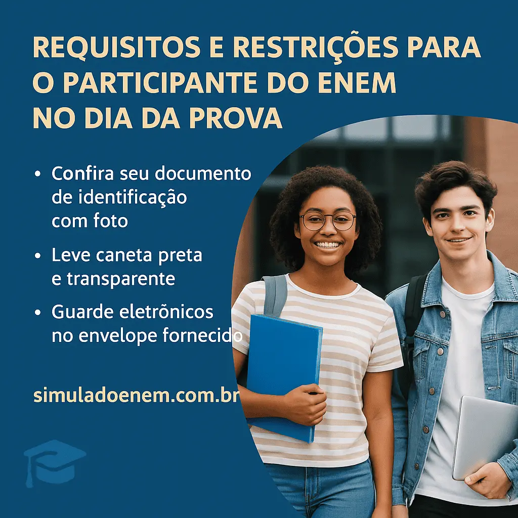 Requisitos e restrições para o participante do Enem no dia da prova